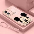 Vivo Y17s Y17 Y12 Y15 Y11 Y19 Lovely Mickey Mouse 6D Plating Square Edges Case Exquisite Soft Casing Cover. 