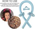 Heatless Hair Curling Rod Headband Set – No Heat Hair Curler for Soft Natural Waves & Curls | Overnight Silk Curling Ribbon Styling Tool for Long & Medium Hair. 