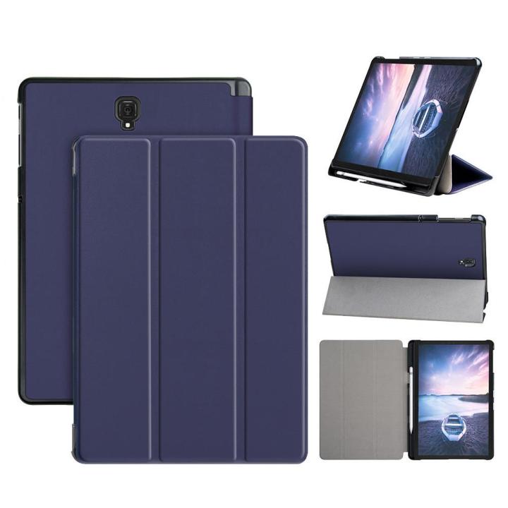For Samsung Galaxy Tab S4 10.5 inch 2018 Wake/Sleep Slim Case Cover w/Pen Holder