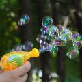 Bubble Maker Toy With Refill Bubble Fluid For Outdoor Fun Party and Play Color May Vary. 