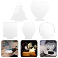 Acrylic Sheet Disc Exquisite Shape Acrylic Sheet Night LED Light Lamp Base Decor. 