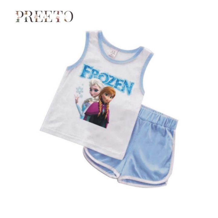 Snow%20Queen%20Anna%20Elsa%20Cartoon%20Tshirt%20And%20Shorts%20-%20Keep%20Your%20Kids%20Stylish%20With%20Cartoon%20T-Shirt%20And%20Shorts%20-%20Image%204