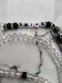 Customize your name on Tasbih made with Crystale beads in black color/in red/handcrafted/100 beads in tasbih/premium quality. 