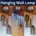 Beautiful Aesthetic Hanging Wall Lamp 3 pcs Set Beautiful Roof Lamp For Bedroom Unique Modern Fibre Plastic Haging Wall Lamps With Wooden Base and 3 modes Bulb E27 Hanging wall lamp Stylish Lamps For Hall Room Dining Room Bedroom jhumar fanoos chandelier. 