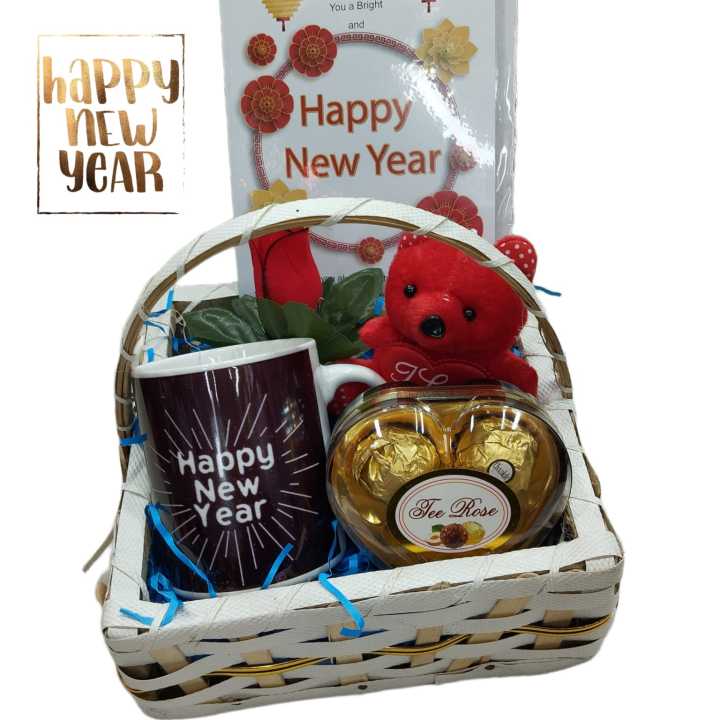 Happy new year gift basket 2024 - NewYear's gifts  for corporate employees / clients / men / women / wife / husband