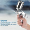 Paint Spray Gun, Air Paint Spray G un, F-2 Mini Gravity Type Aluminum Alloy Portable Pneumatic Tool Home Furniture Toys for Automotive Paint Repair. 