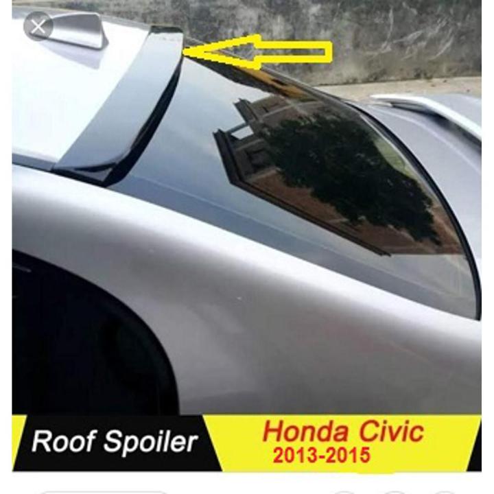 Rear Window Roof Spoiler For Honda Civic Rebirth 2013-2015 (BLACK)