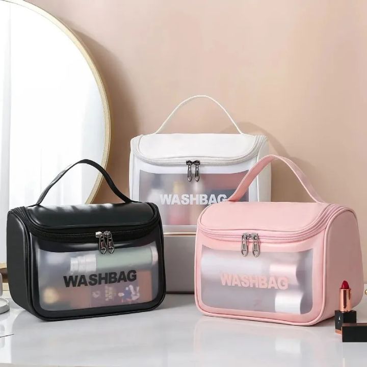 Wash Bag Toiletries and Cosmetic Organizer Bags with Full of Storage | Make Up Bags Pouch with Zipper For Travelling | Multipurpose Traveling Cosmetic Bags for Women
