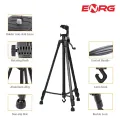 Energy - ENRG 3.5ft Mobile Phone Tripod Stand with Holder Portable for Live Stream Video,Vlogging,Tiktok Silver. 