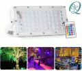 50W RGB LED Flood Light Spotlight 220V IP66 Outdoor Lighting Waterproof Floodlight & Remote Control. 