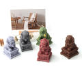 Stone Lion Candle Silicone Mold Handmade Ball Lion Statue Plaster Sugar Cake Mould Home Decor Office Ornaments. 