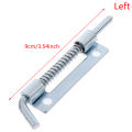 1Pcs Metal Lock Barrel Bolt Spring Loaded Latch 3.54" Long Grip Heavy Duty LUKE. 