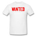 Wanted Black Red Dead Redemption John Marston Dead Eye Game Homme Pure Cotton Oversized Short Sleeve T-shirt. 
