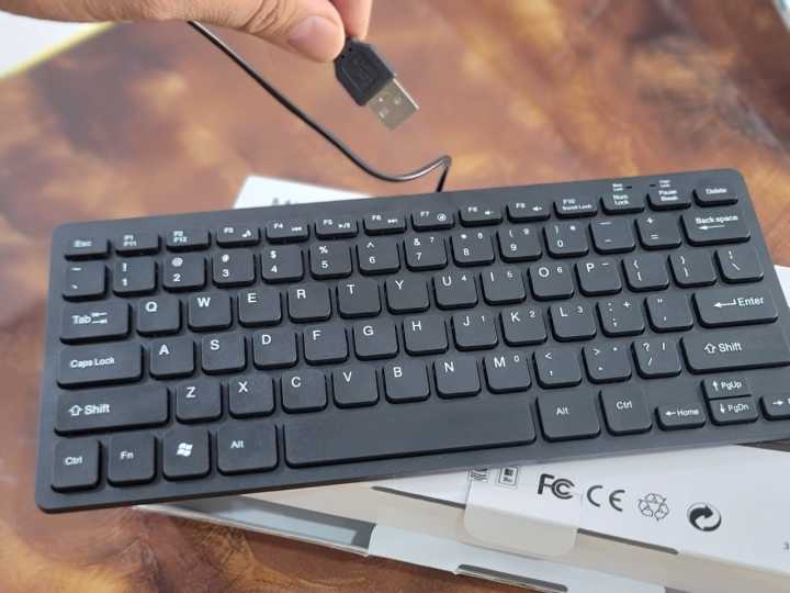 Mini Wired Keyboard for PC, Laptop & Mobile – 80 Keys Compact Keyboard ...