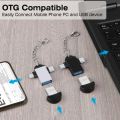 Mobile OTG Type C OTG Dual mode OTG 2in1 OTG Type C and Micro USB OTG 2 In 1 Type C Micro USB 3.0 OTG Adapter Converter for Samsung Xiaomi Infinix Oppo RealMe OnePlus Techno Huawei Vivo Nokia Sony Android Phone Tablet U Disk Card Reader USBC with Key Chai. 