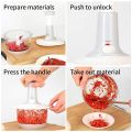 Food Chopper with 1.5L Powerful Manual Food Chopper Handheld Mini food Processor, Vegetables, Fruits, Onions Choppers, Dicers and Mincers 11. 