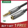 Ugreen Jack 3.5 mm Audio Extension Cable for Huawei P20 lite Stereo 3.5mm Jack Aux Cable for Headphones Xiaomi Redmi 5 plus PC Computer iPod. 