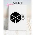 Exo logo Sticker  a4 size. 