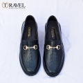 Travel Collection - Chunky Loafers Shoes - Best Quality Formal shoes for men - Black Color. 
