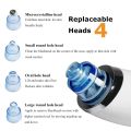 Derma Suction Blackhead Removal Machine 4 in 1 Black Head Remover Machine - Acne Pore Cleaner Vacuum Suction Tool Blackhead Removal On Nose Sucking Machine. 