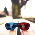 5x Red and Blue Anaglyph Dimensional 3D Glasses For TV Movie Game. 