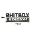 OTOKIT 1Pcs 3D Chrome Black Red Metal Emblem SHITBOX EDITION Badge Car Tail Side Sticker Accessories for Jeep Dodge Chrysler. 