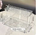 2 Layer Acrylic multi-function storage rack double tiers standing type for household cosmetic bottle jar tools. 