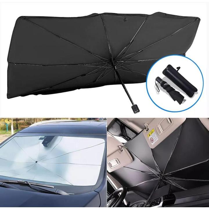 Car Umbrella Sun Shade Cover for Windshield UV Reflecting Foldable Front Car Sunshade Umbrella