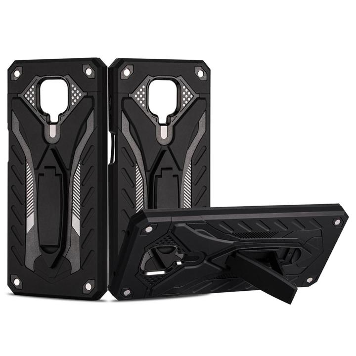 Xiaomi Redmi Note 9 Pro / Xiaomi Redmi Note 9S Anti Shock Drop Resistance Airbag Back Cover Case Soft+PC With Camera Protection and Mobile Stand Holder