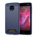 【ETOP】Moto Z3 Play Case,Moto Z3 Case, Sfmn 2-Pack Carbon Fiber Brushed Texture Soft TPU Full-Body Protective Cover Phone Case. 