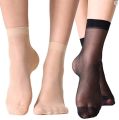 Pack Of 3 & 6 Pairs Transparent Short Nylon Summer Socks For Women. 