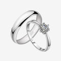 Beautiful Ring Set for Girls and Boys | Best Couples Silver Rings | 2 pieces set for Couples To Gift Each other on special occasions. 