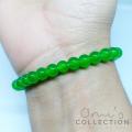 New Trendy Green Marble Stone Beads Bracelet For Men Women Unisex Jewelry Wrist Hand Bands. 