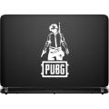 Pubg Sticker For Laptop Mac Book White And Black Color Sticker - Decals - Skins. 