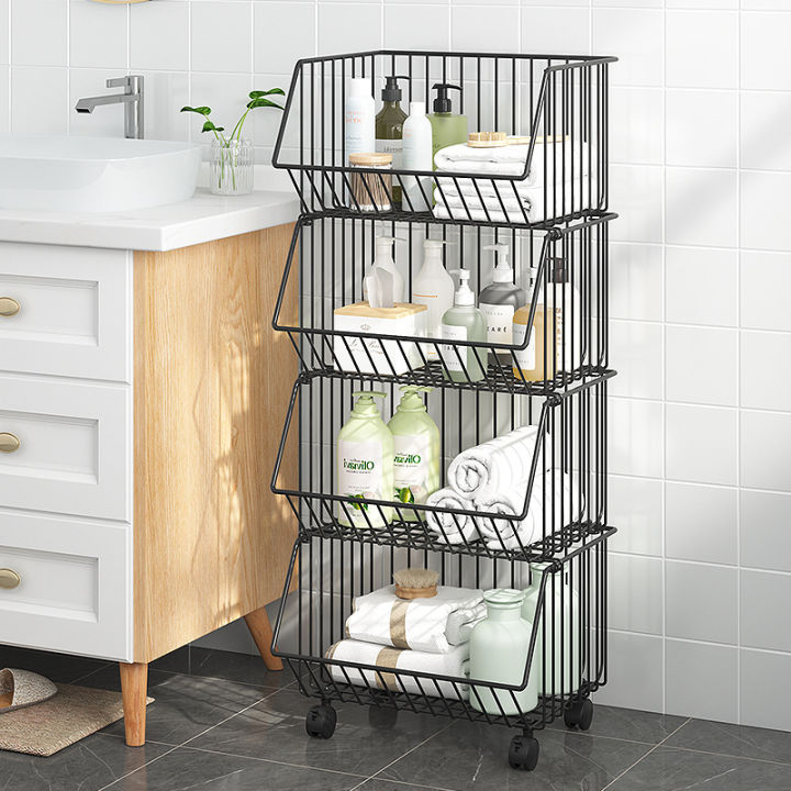 Vegetable%20Rack%20Fruit%20Rack%20Vegetable%20Storage%20Organizer%20Bin%204%20Tier%20%20Metal%20Wire%20Basket%20%20for%20Kitchen%20Rotating%20Trolley%20Portable%20for%20Onion%20Cutlery,%20Spice,Jars%20Container%20Removable%20Basket%20-%20Image%208