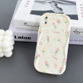 VRQR Soft Wavy Edge Phone Case For iPhone X Back Cover Full Screen Beautiful Flowers Pattern Cover iPhone XS Max XR. 