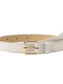 Pack of 3 (Black, Brown, White) Belts Elegant Siimple Stylish PU Leather Buckle Belt For Girls Ladies Women For Jeans & Frock Metal Buckle. 