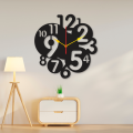 Wooden Wall Clock Stylish Design Home Decoration Wall Hanging Clock. New Acrylic DIY Wooden Wall Clocks For Gifts, 3D Wall Clock For Bedroom, Acrylic Wall Clock, 3D Wooden Wall Clock Stylish Design, 3D DIY Wall Clock. 