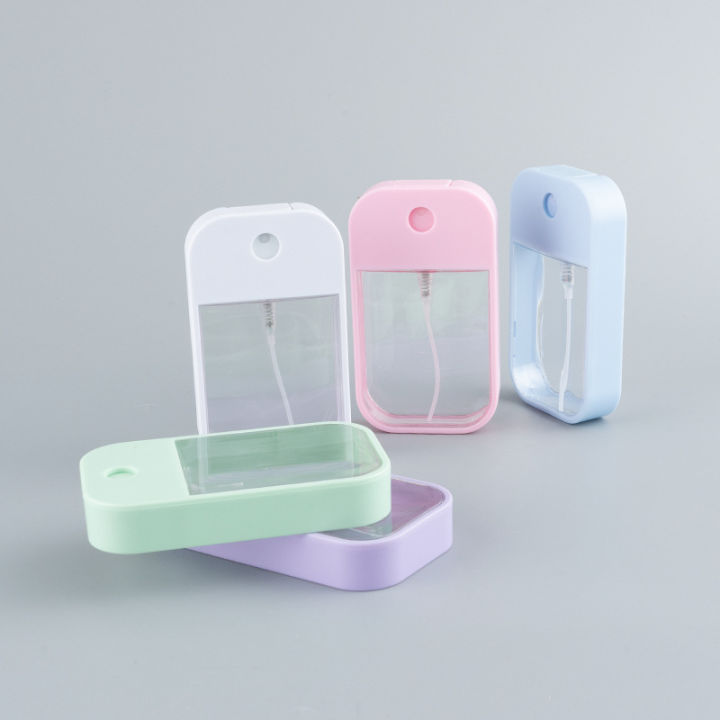 Mini 38/45ML Portable Spray Small Sanitizing Spray Scented Sanitizer Spray with Keychain Perfume Alcohol Water Bottle Travel
