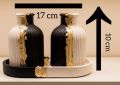 Home Decoration Items & Room Decor  Elegant Table Decoration Pieces (Modern Concrete Vase & Tray Set). 