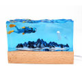 Lamp Holder Crystal Epoxy Resin Mold DIY Mountain Sea Wave Sea Water Surface Mirror Silicone Mold Home Decoration Storage. 