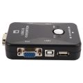 BRADOO Usb Kvm Switch Switcher 2 Port Vga Svga Switch Box Usb 2.0 Mouse Keyboard 1920X1440 Switch Box. 