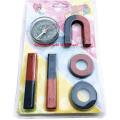 6pcs (8016) Horseshoe Magnet Kit Magnetic Field Student Kids Educational Teaching Education Tool Set U Magnet Bar Magnet Round Magnet. 