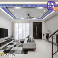 Gift City Blue Mirror Tile Stickers | Self-Adhesive Acrylic Wall Décor | DIY Home Decoration – 5/10/20/40/80 Pcs (60x60mm). 