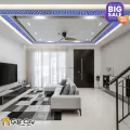 Gift City Blue Mirror Tile Stickers | Self-Adhesive Acrylic Wall Décor | DIY Home Decoration – 5/10/20/40/80 Pcs (60x60mm). 
