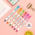 6 pcs Curve pen flower-shaped outline pen quick-drying highlighter color pen marker pen Drawing Pen Reusable Outline Pen Markers Pen Curve Highlighter Pens. 