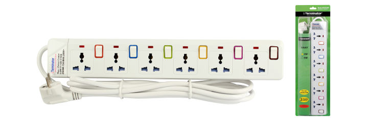 6%20Way%20Universal%20Power%20Extension%20Socket%20With%20Individual%20Switches%20&%20Indicator,%203%20Meter%20Cable%20(1.00mm)%20x%203%20Core,%20Suchko%202%20Round%20Pin%20Plug%20-%20Image%203
