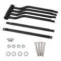 Suuonee Motorcycle Luggage Racks, universal Motorcycle Stainless Steel Refit Saddlebag Side Support Bar Bracket Replacement Kit UK IMPORT. 
