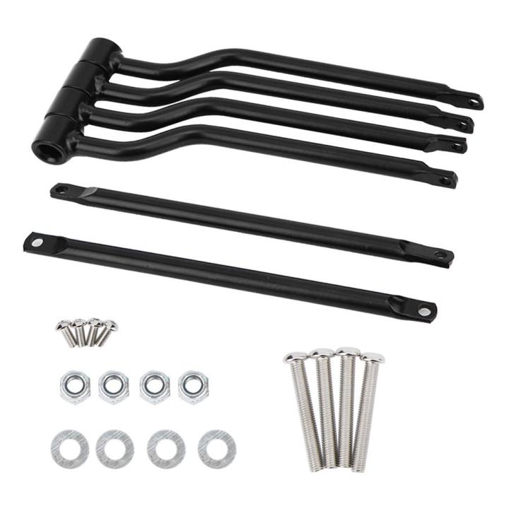 Suuonee Motorcycle Luggage Racks, universal Motorcycle Stainless Steel Refit Saddlebag Side Support Bar Bracket Replacement Kit UK IMPORT