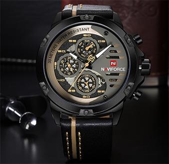 Mens Watches Top Brand Luxury Waterproof 24 hour Date Quartz Watch Man Leather Sport